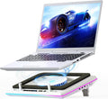 llano RGB Laptop Cooling Pad White - Powerful Quiet Cooling