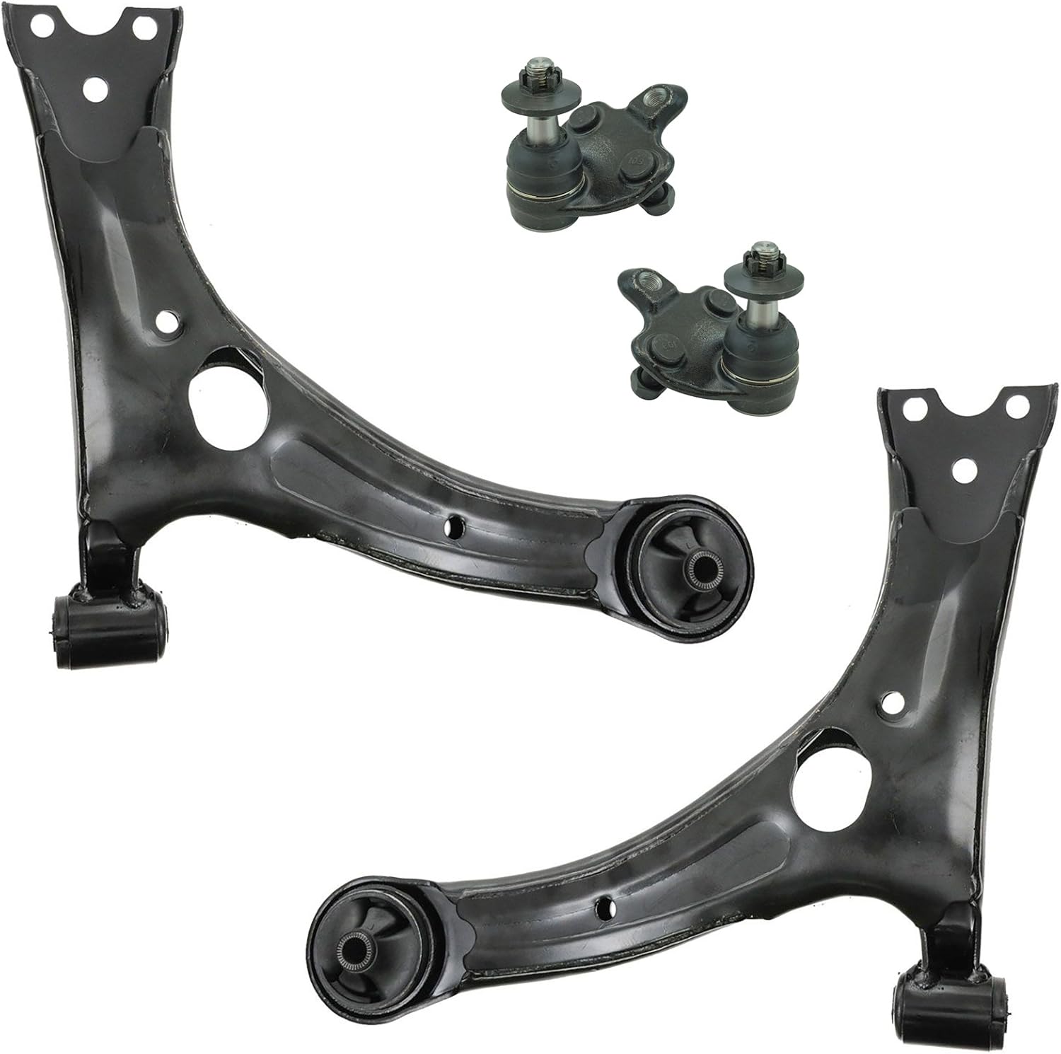 TRQ Front Lower Control Arm Set for 2004-2009 Toyota Prius