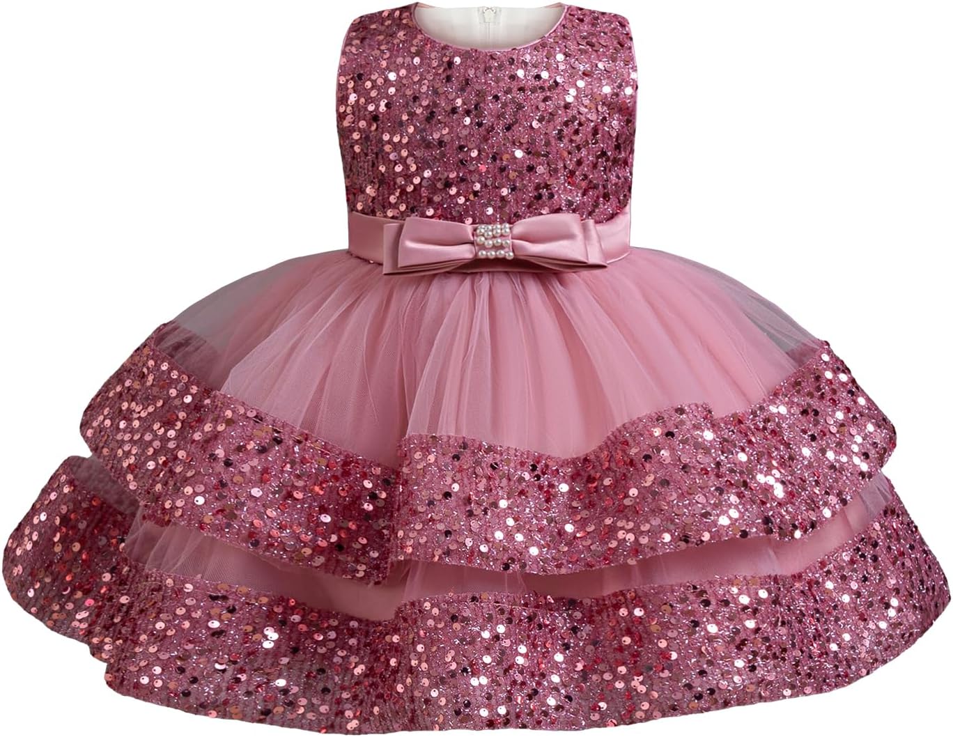 Miipat Baby Girl Pageant Dress for Weddings and Parties