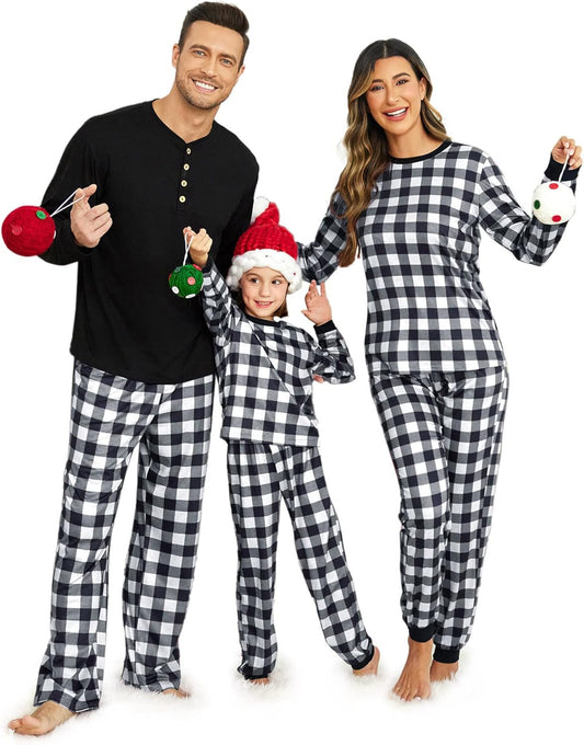 Ekouaer Family Christmas Pajamas Matching Sets for All Ages