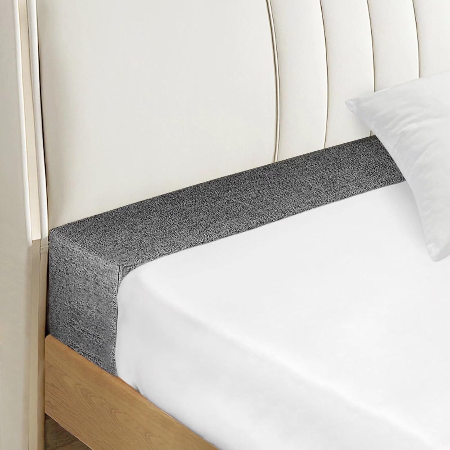High-Density Bed Gap Filler for Full Mattress, Dark Gray