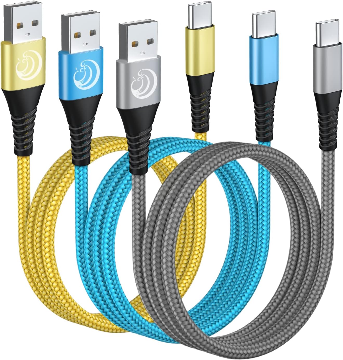 10FT Fast Charging USB C Cable 3Pack - Samsung Galaxy & More