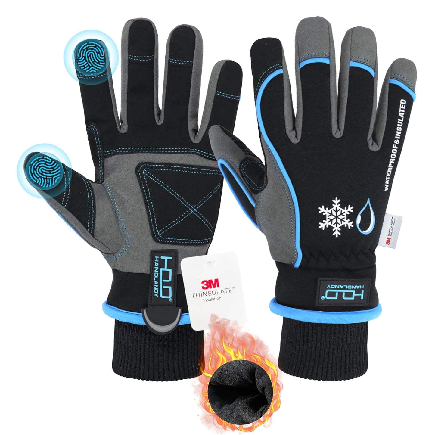 Waterproof Insulated Work Gloves - Stay Warm & Dry All Winter!