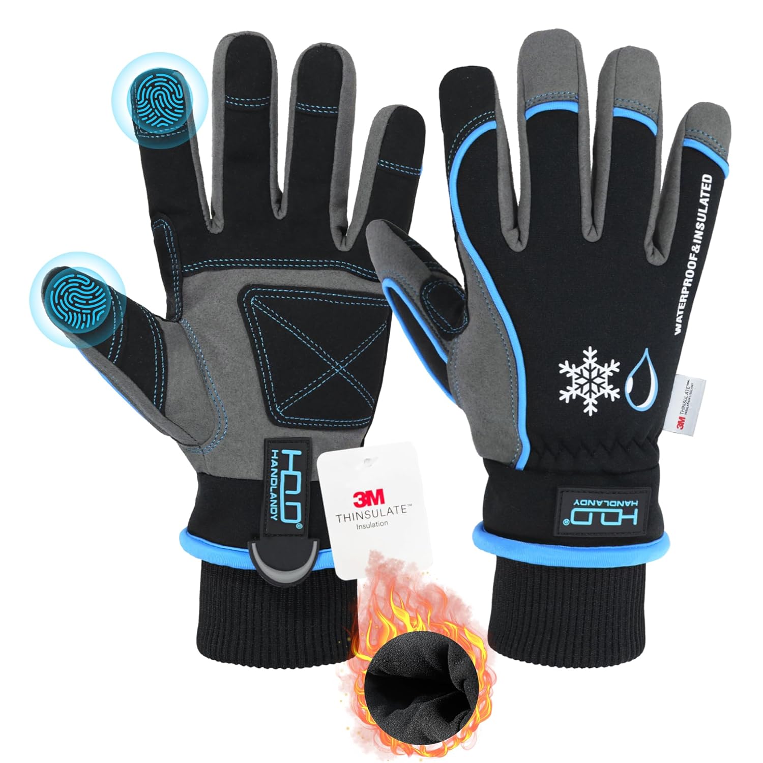 Waterproof Insulated Work Gloves - Stay Warm & Dry All Winter!