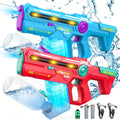 Electric Water Gun 2 Pack - Long Range 32 ft Water Blaster