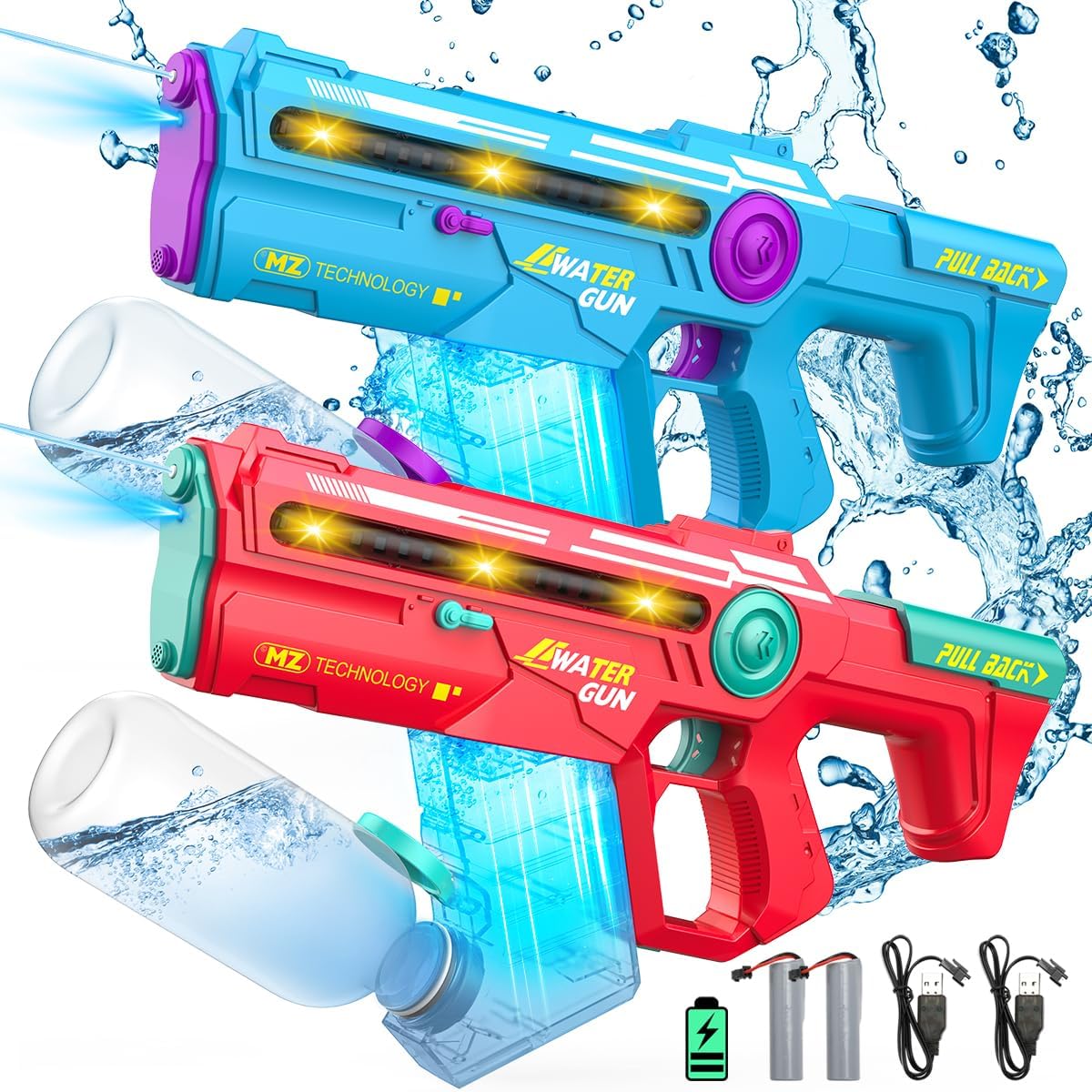 VATOS Electric Water Gun Set for Ultimate Summer Fun