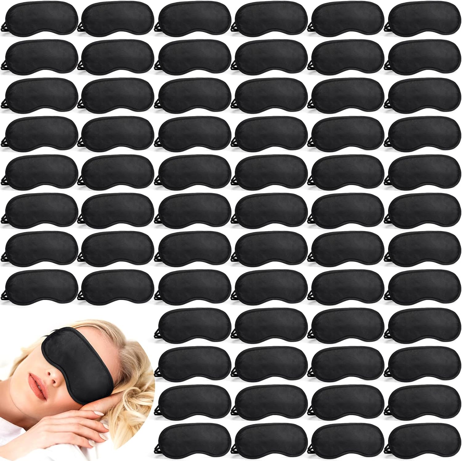 Tarpop 200 Pcs Eye Mask for Sleep, Travel, and Parties