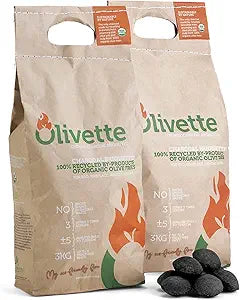 Olivette Organic Charcoal Briquettes for Eco-Friendly Grilling