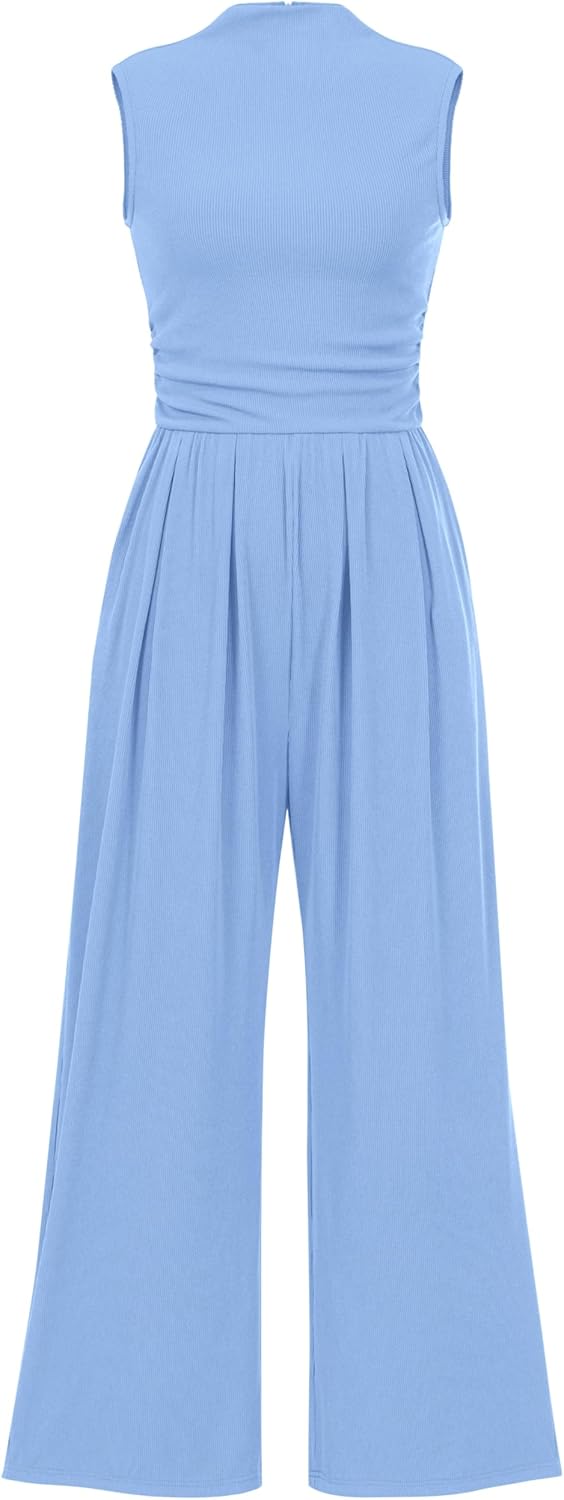 PRETTYGARDEN Womens Summer Jumpsuits Dressy Casual One Piece