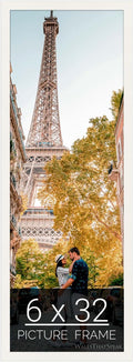 wallsthatspeak 6x32 White Picture Frame for Posters or Puzzles