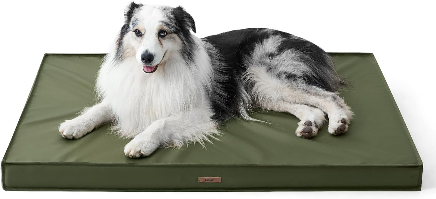 Outdoor Waterproof Dog Bed with Orthopedic Egg Crate Foam