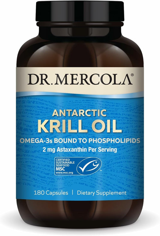 Antarctic Krill Oil 1000 mg Omega-3 Supplement for Health