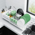 Kitsure Extendable Dish Drying Rack, Large Countertop Organizer