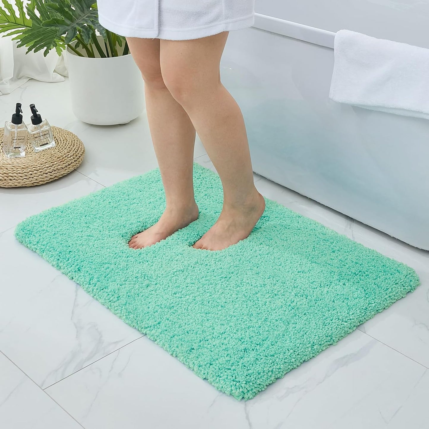 Ultra Thick Shaggy Soft Absorbent Bath Rug for Every Bathroom