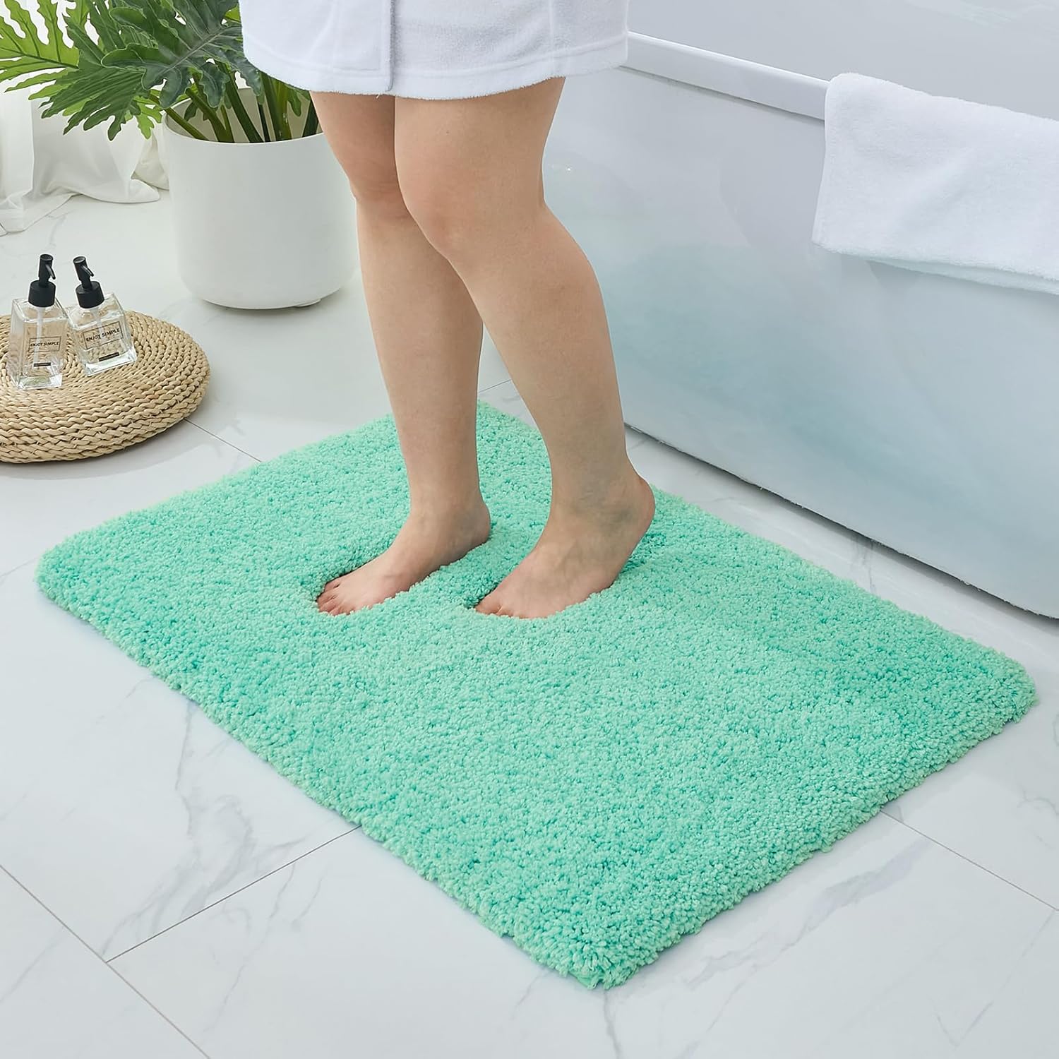 Ultra Thick Shaggy Soft Absorbent Bath Rug for Every Bathroom