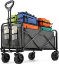 Collapsible Wagon 220 lbs Foldable Utility Cart - Compact, All-Terrain