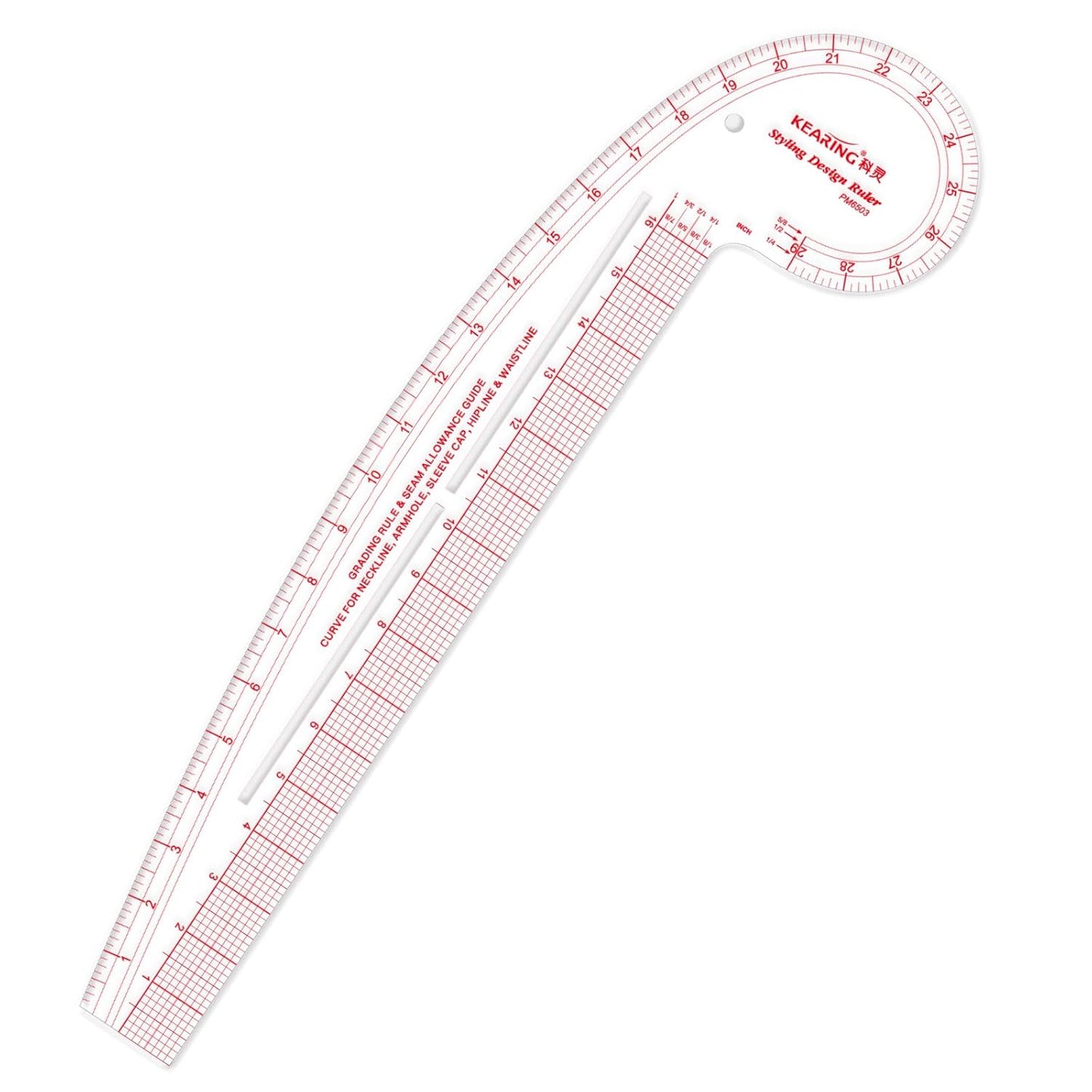 29in Curve & 16in Straight Styling Design Ruler for Sewing
