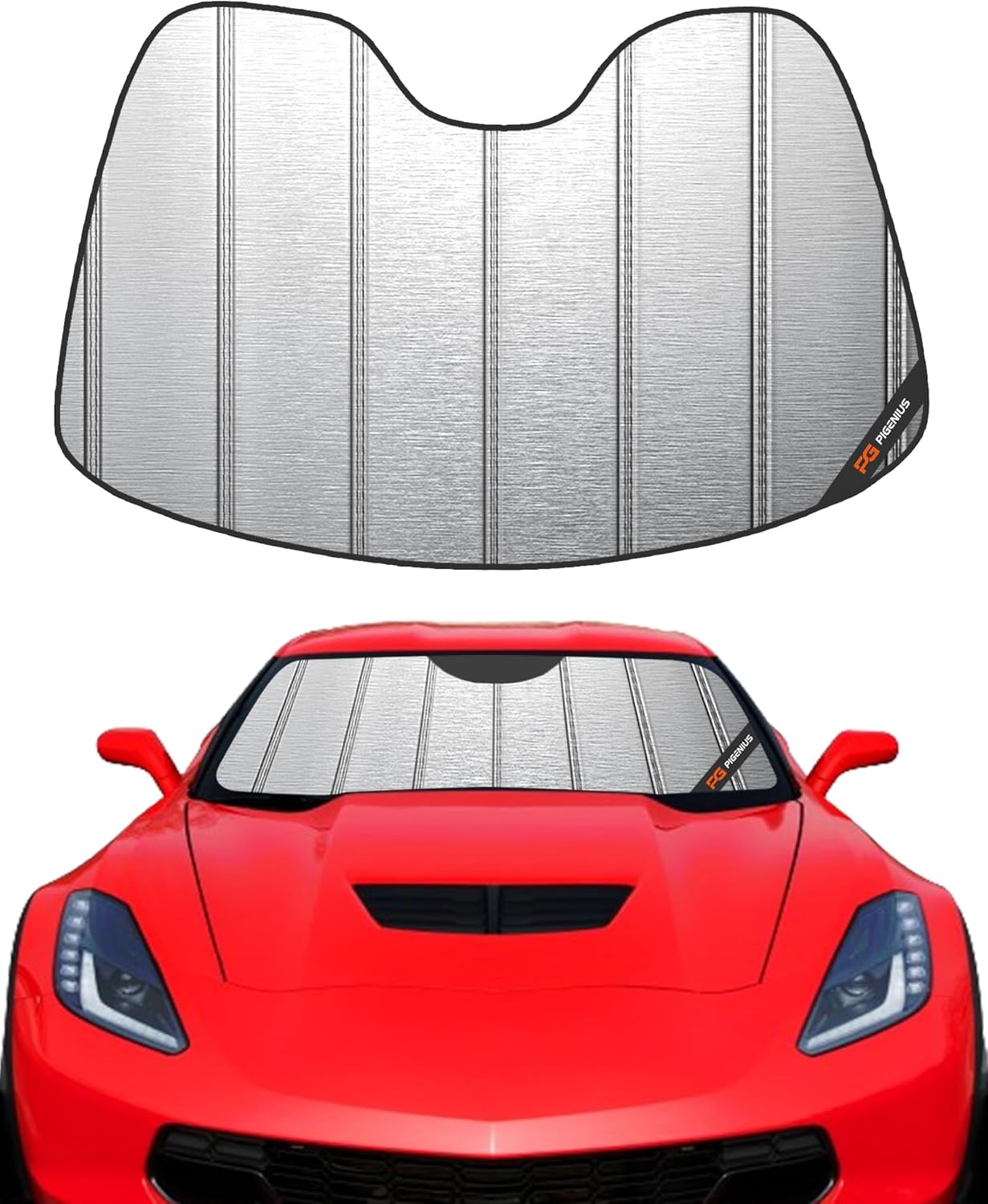 Windshield Sun Shade for Chevy Corvette C7 2014-2019 Blocks UV Rays