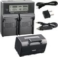 Kastar Battery and LCD Dual Fast Charger for Topcon Total Stations