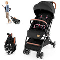 HONEY JOY Travel Stroller - One-Hand Quick Fold Lightweight Compact