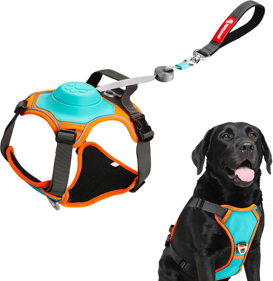 No Pull Dog Harness with Retractable Leash for All Sizes