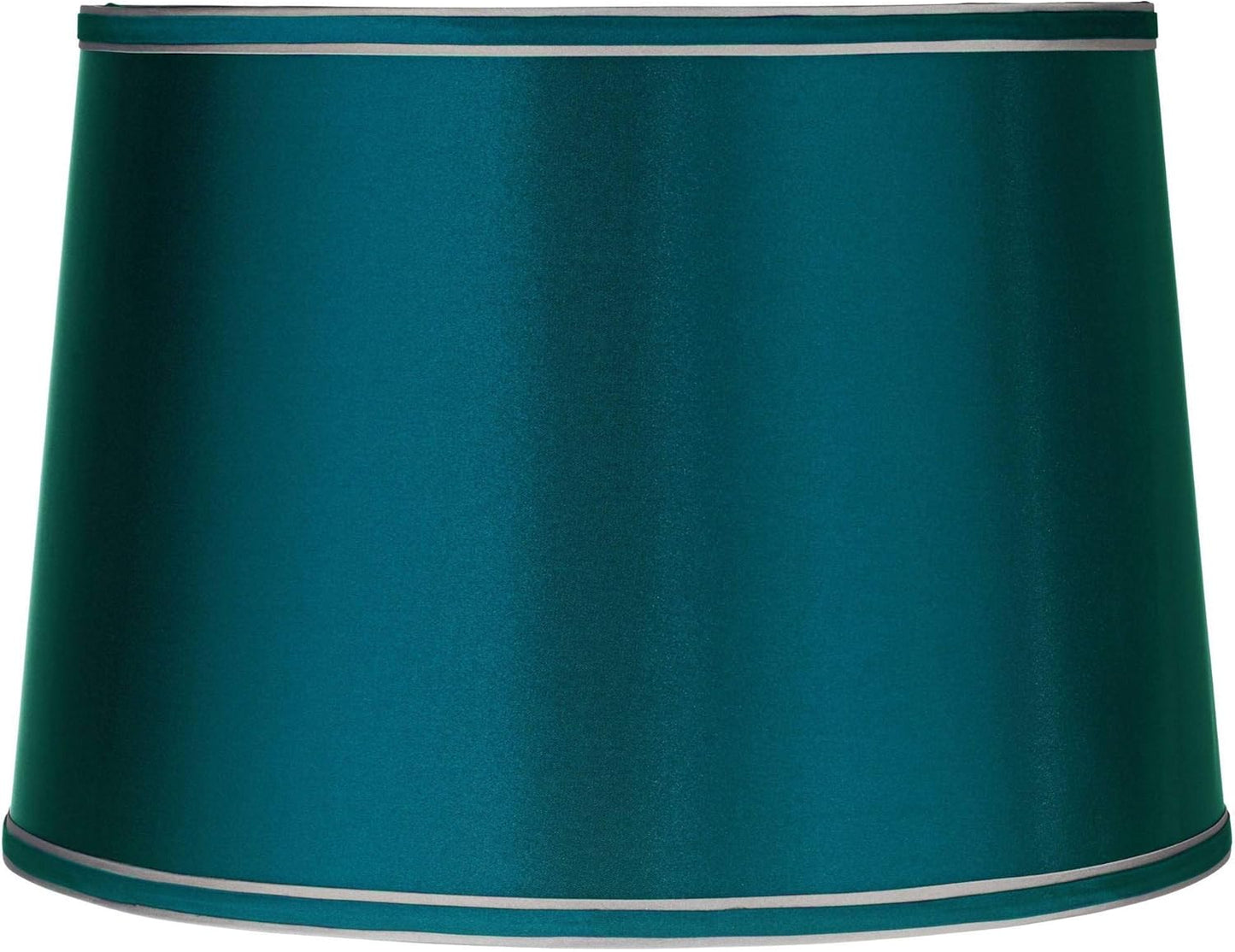 Sydnee Satin Teal Blue Large Drum Lamp Shade for Stylish Lighting
