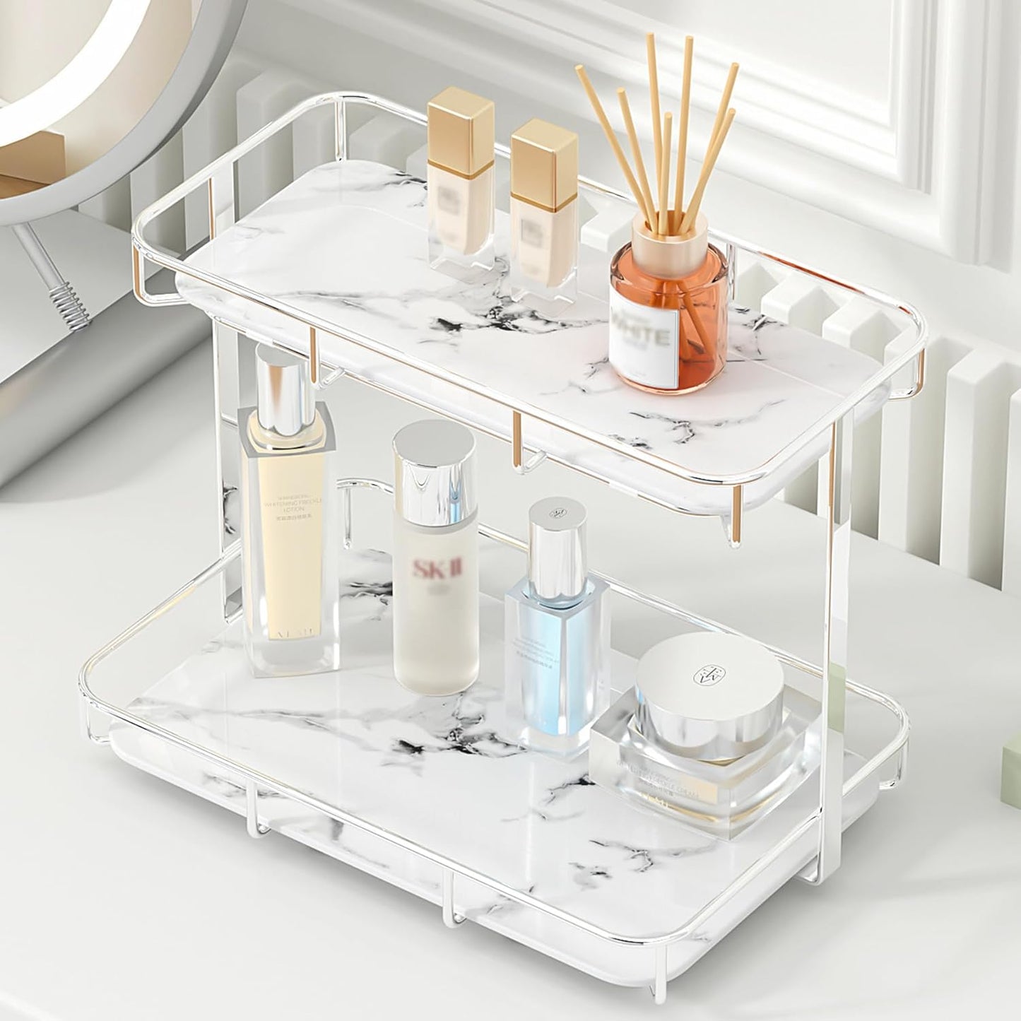Bathroom Organizer Countertop Perfume and Makeup Storage Rack