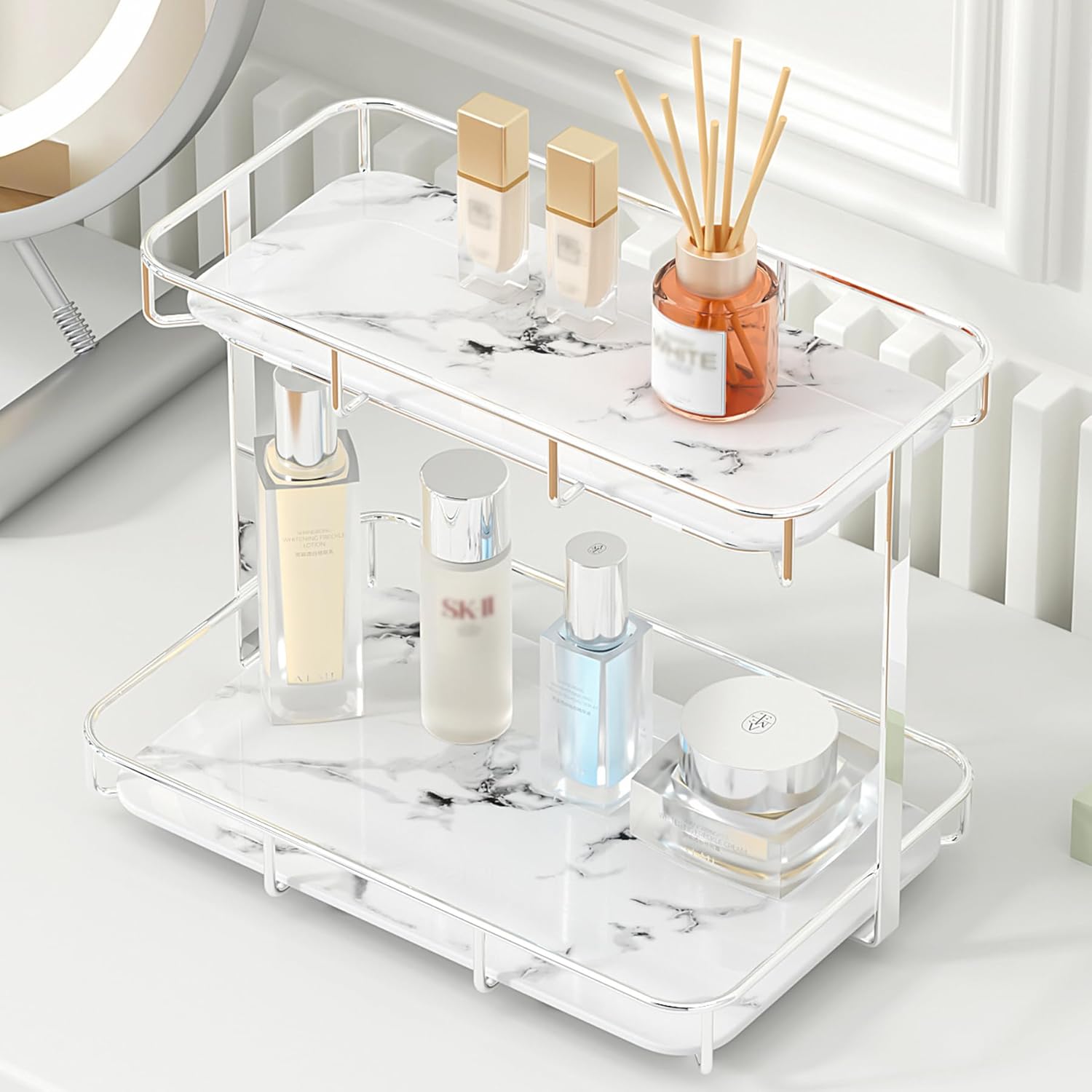 Bathroom Organizer Countertop Perfume and Makeup Storage Rack