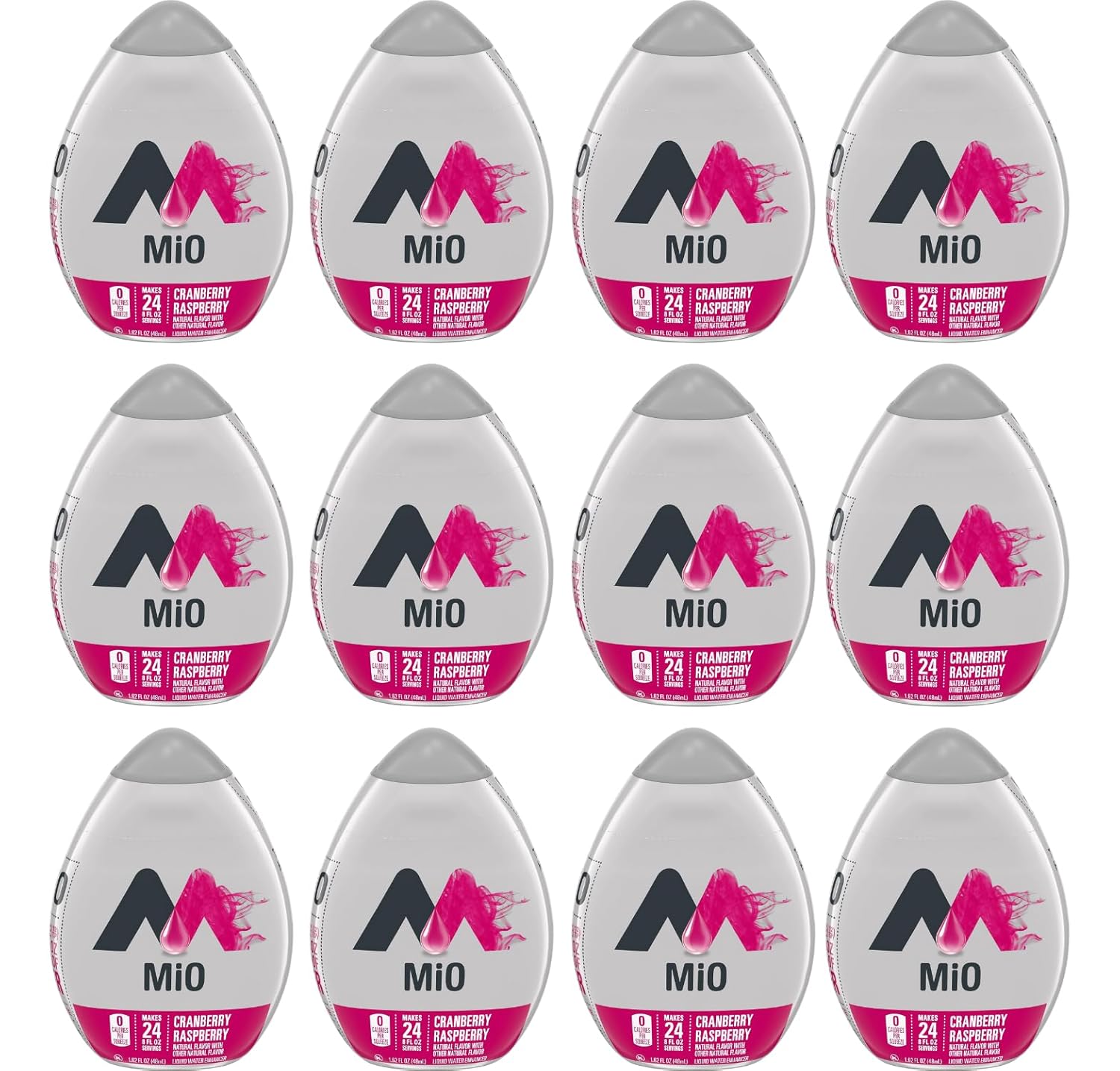MiO Sugar-Free Cranberry Raspberry Liquid Water Enhancer 12 Count
