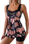 B2prity Tankini Swimsuits for Women - Floral Skirt Top with Boyshorts