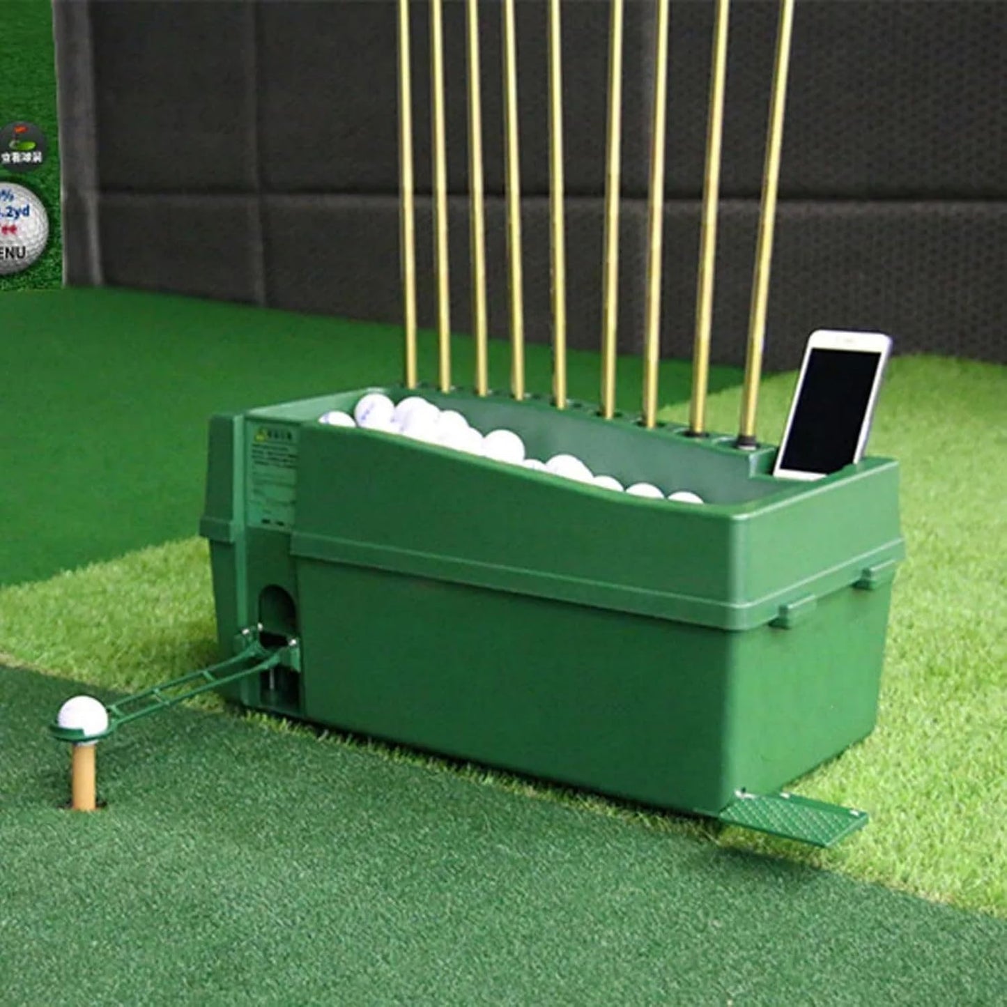 Automatic Golf Ball Dispenser - No Electricity Needed! (Green)