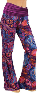 Gracyoga Floral Print Wide-Leg Pajama Pants