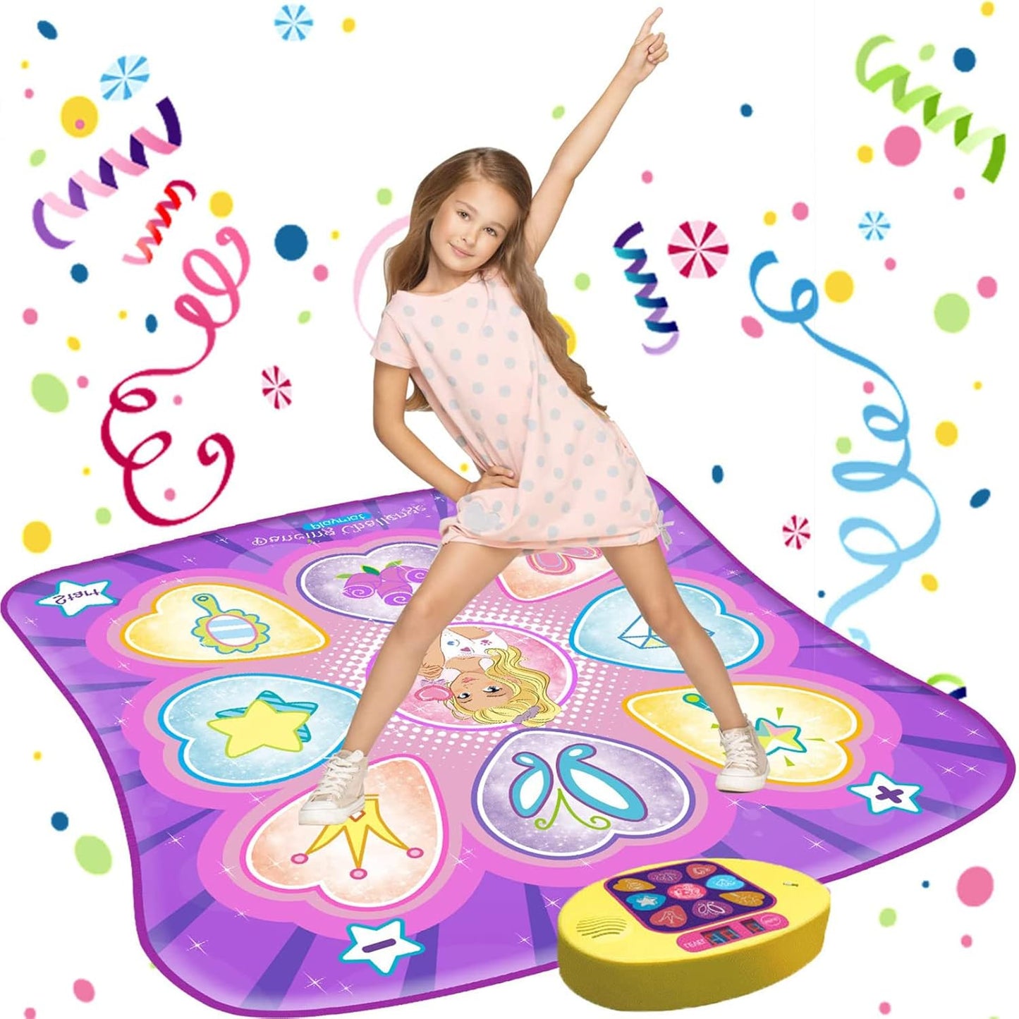 Dance Mat for Girls | LED Lights, Music, Games