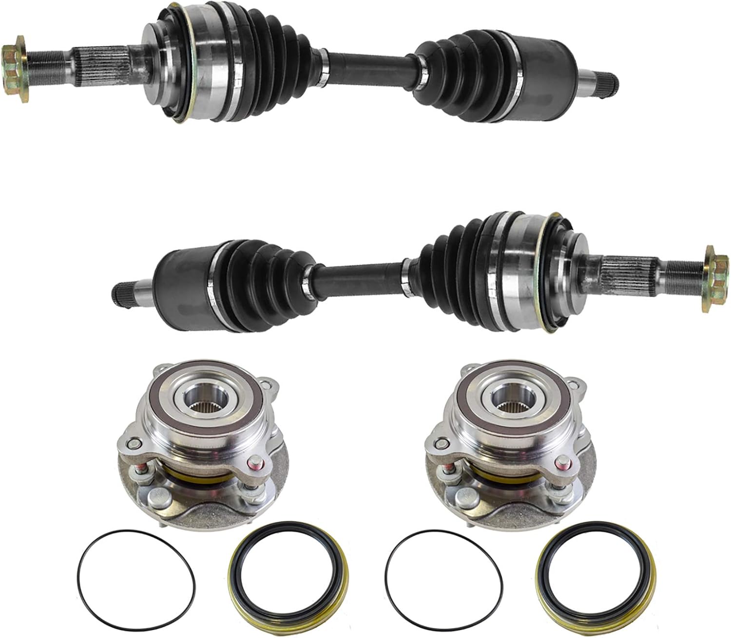 TRQ Front Driver & Passenger Side Drivetrain Kit for Toyota