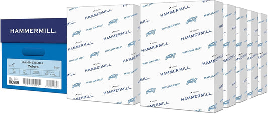 Hammermill Colored Paper 20 lb Blue Printer Paper 8.5 x 11