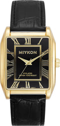 Stylish Miykon Square Analog Watch for Men with Leather Band