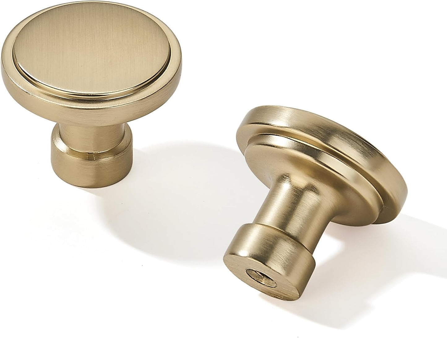 10 Pack Gold Cabinet Knobs for Modern Kitchen and Dresser Use