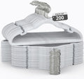 Velvet Hanger 200 Pack - Slim Space Saving Coat Hangers