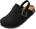 ZUSERIS Kids Suede Clogs Toddler Clogs - Comfortable Cork Footbed