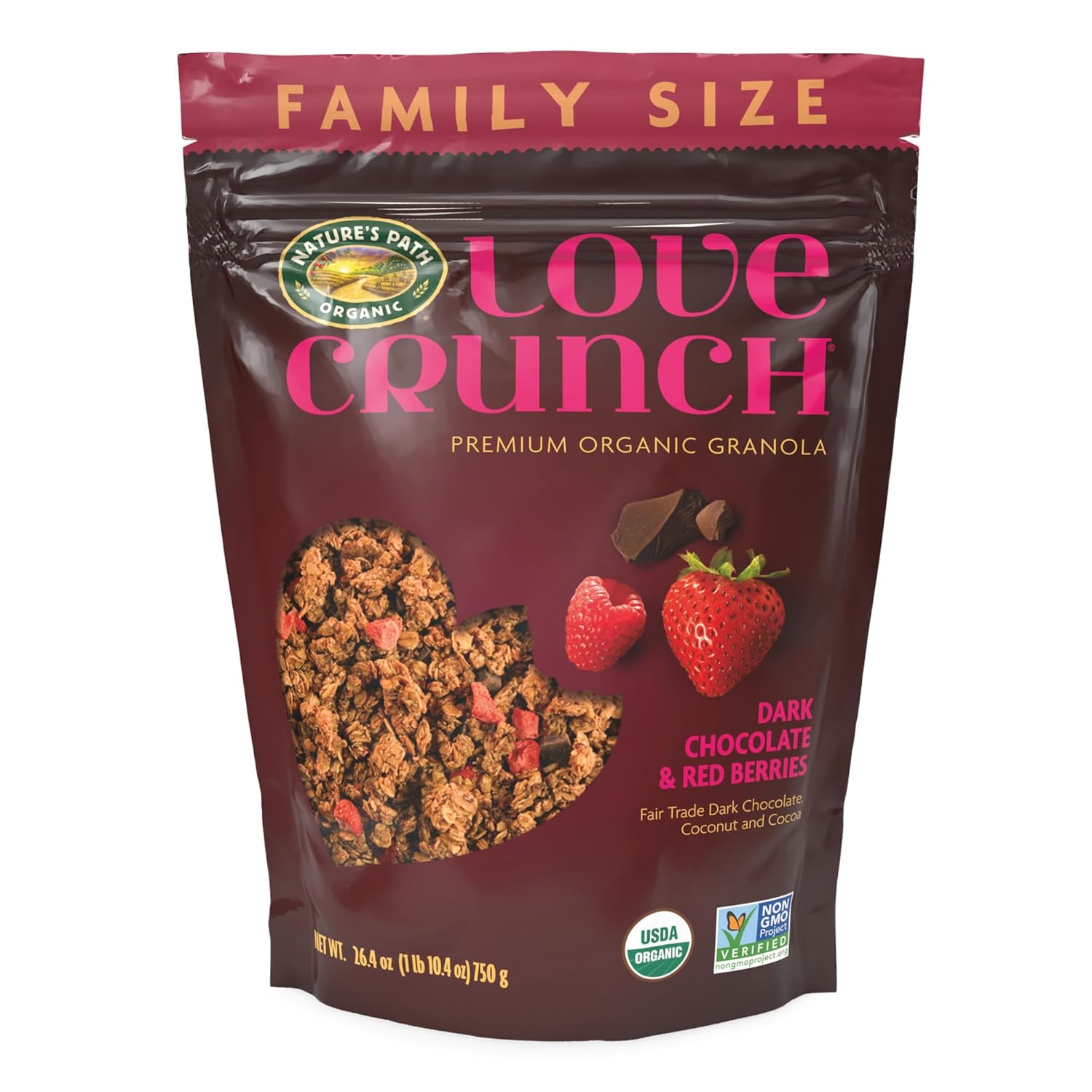 Love Crunch Organic Dark Chocolate & Red Berries Granola Review