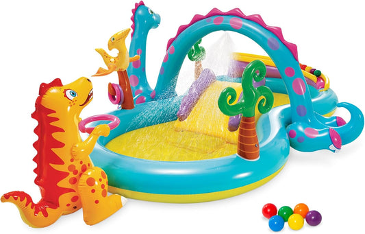 Intex 11ft x 7.5ft Dinoland Play Center Inflatable Pool Fun