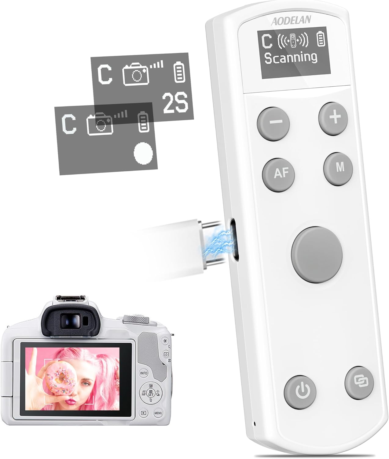 Wireless Remote Control for Canon Cameras with OLED Display