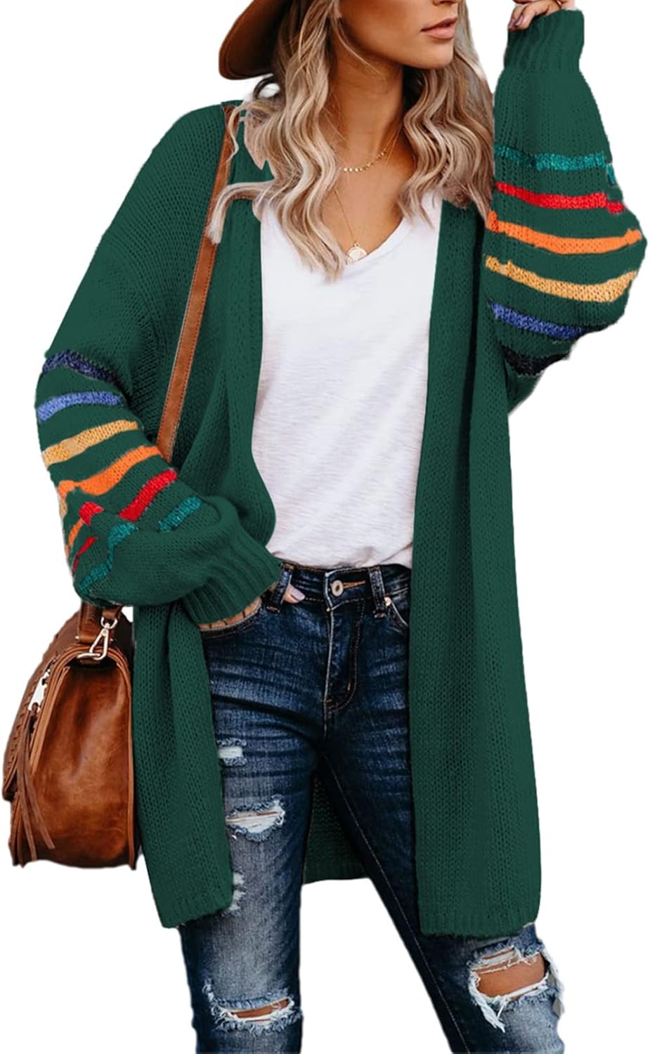 Dokotoo Women's Long Open Front Cardigans for All Seasons