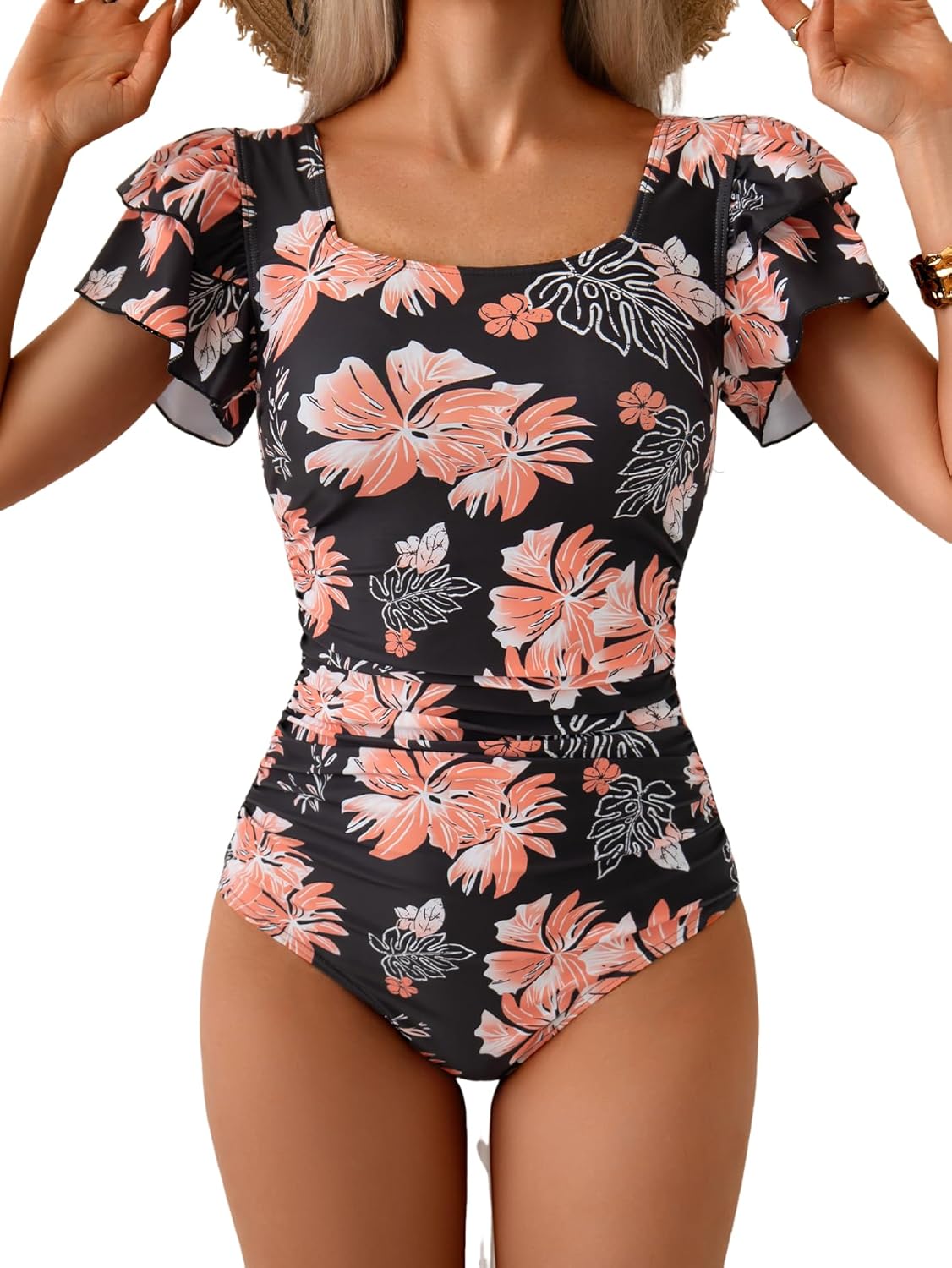 Eomenie Women's Tummy Control One Piece Swimsuit for Comfort