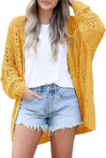 Mafulus Women's Crochet Cardigan Kimono for Boho Style