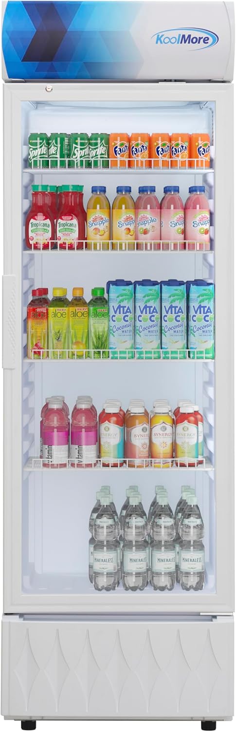 KoolMore 22 in. One-Door Commercial Merchandiser Refrigerator