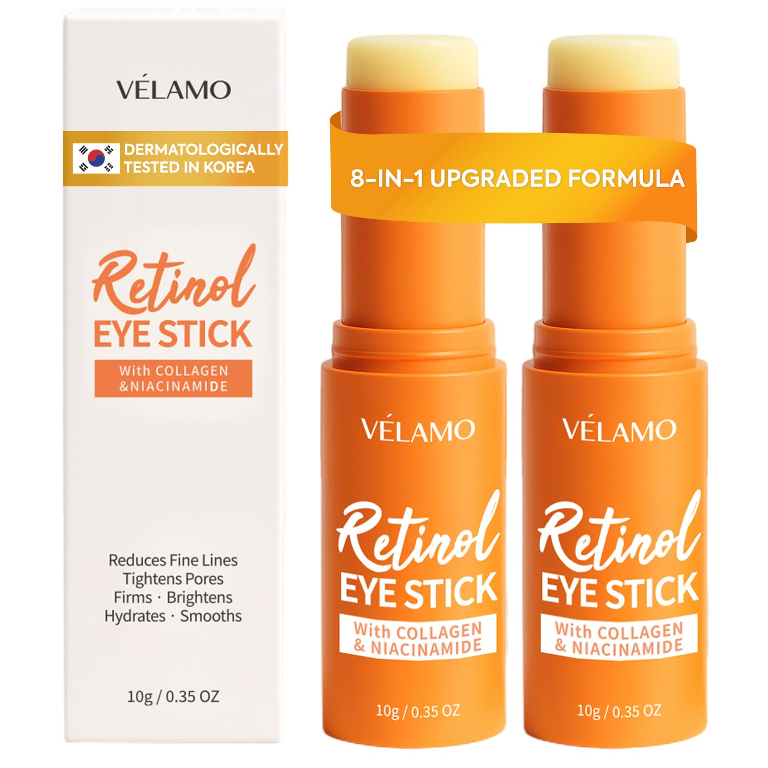 VELAMO ADVANCED Retinol Eye Balm Stick for Dark Circles & Puffiness