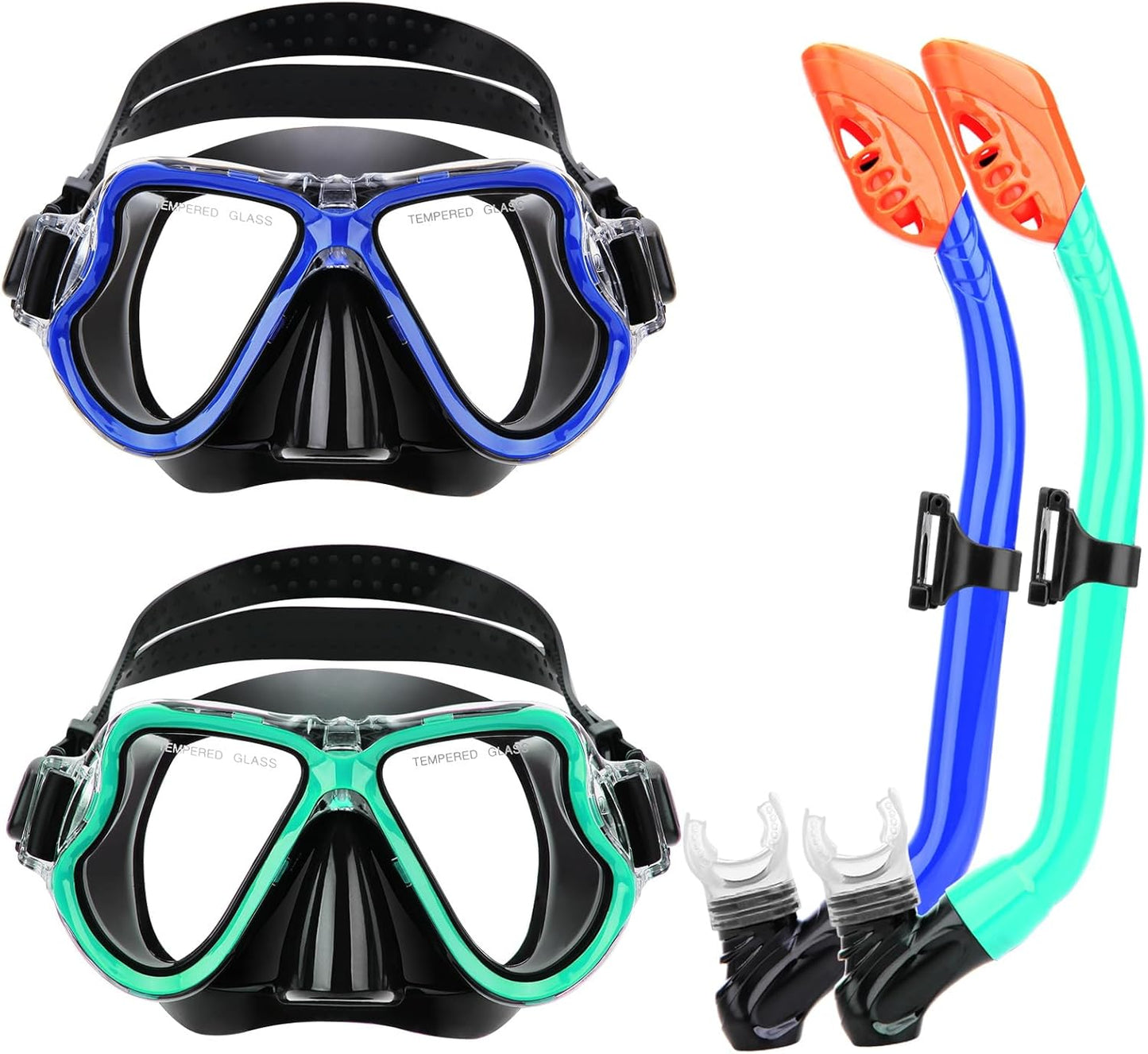 Kids Snorkel Set for Ages 3-14 with Anti-Leak Snorkel Mask