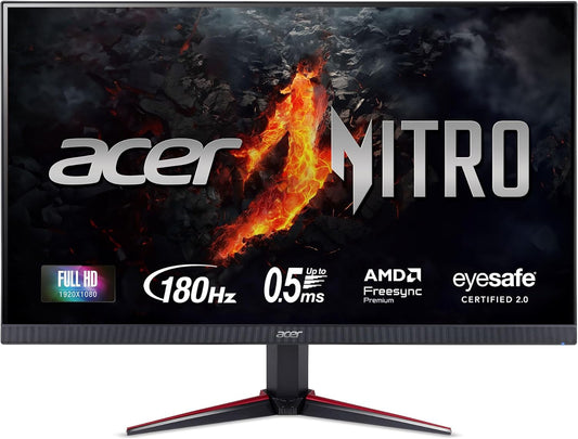 Acer Nitro 23.8 Full HD Gaming Monitor: 180Hz Refresh & AMD FreeSync