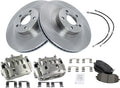 TRQ Front Brake Pad & Rotor Kit Ceramic Compatible with 2010-2012
